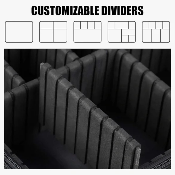 LACATTURA Travel Makeup bag, Leather Makeup Train Case - NWOT - Picture 5 of 13